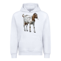 White Boer Goat Urban Hoodie - LillyAllenDesigns