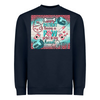 Navy every patient leaves a paw print in my heart Heavyweight Sweatshirt - TumblerDesignByShophia