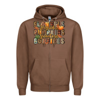 Chestnut flannels hayrides pumpkins  bonfires Zipper Hoodie - FaDigitalArtStudio