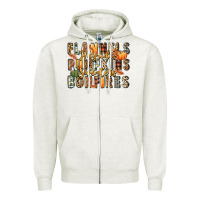 Oatmeal Heather flannels hayrides pumpkins  bonfires Zipper Hoodie - FaDigitalArtStudio