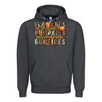Smoke flannels hayrides pumpkins  bonfires Zipper Hoodie - FaDigitalArtStudio