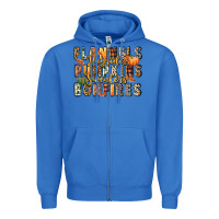 True Royal flannels hayrides pumpkins  bonfires Zipper Hoodie - FaDigitalArtStudio