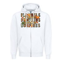 White flannels hayrides pumpkins  bonfires Zipper Hoodie - FaDigitalArtStudio