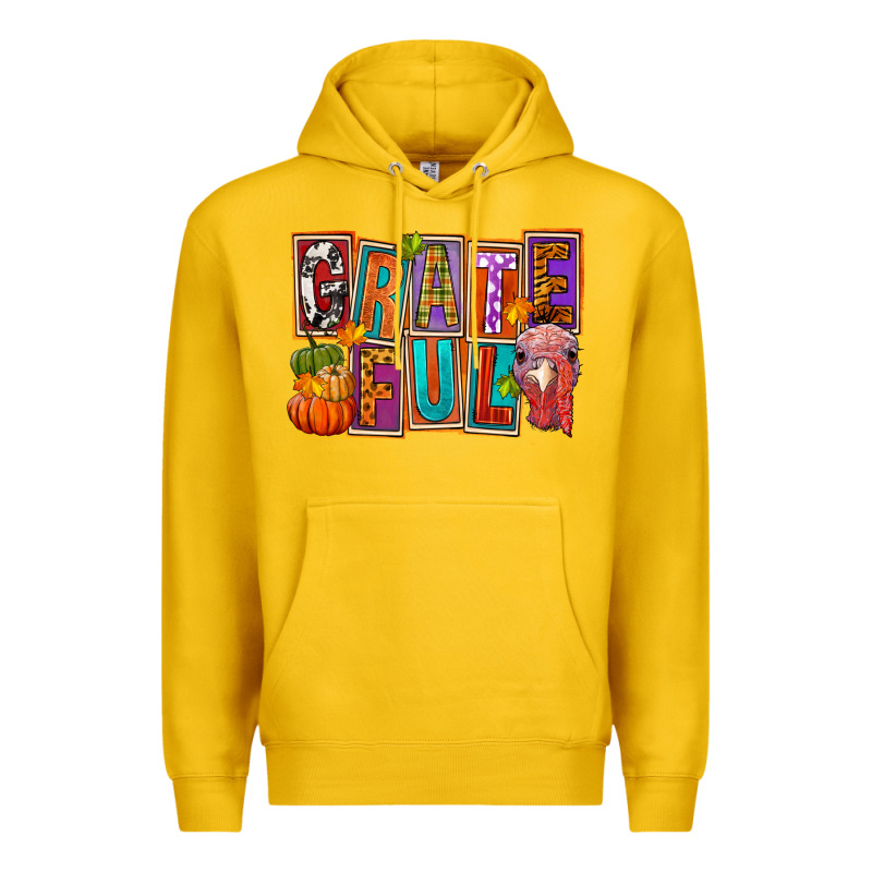 Grateful Thanksgiving Premium Hoodie by FaDigitalArtStudio | Teevron