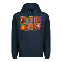 Navy Grateful Thanksgiving Premium Hoodie - FaDigitalArtStudio