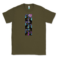 Army Green Black Cat Halloween Classic Tee - LillyAllenDesigns