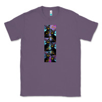 Lavender Black Cat Halloween Classic Tee - LillyAllenDesigns