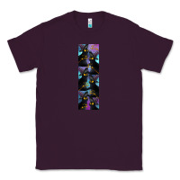 Plum Black Cat Halloween Classic Tee - LillyAllenDesigns