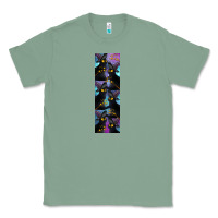 Sage Black Cat Halloween Classic Tee - LillyAllenDesigns