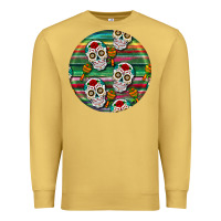 Antique Gold hispanic heritage month round earrings 4 Premium Sweatshirt - BundleAndBundleShop