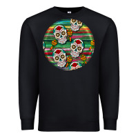Black hispanic heritage month round earrings 4 Premium Sweatshirt - BundleAndBundleShop