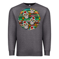Charcoal Heather hispanic heritage month round earrings 4 Premium Sweatshirt - BundleAndBundleShop
