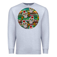 Heather Grey hispanic heritage month round earrings 4 Premium Sweatshirt - BundleAndBundleShop