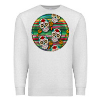 Oatmeal Heather hispanic heritage month round earrings 4 Premium Sweatshirt - BundleAndBundleShop