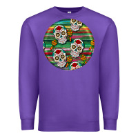 Purple hispanic heritage month round earrings 4 Premium Sweatshirt - BundleAndBundleShop