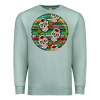 Seafoam hispanic heritage month round earrings 4 Premium Sweatshirt - BundleAndBundleShop