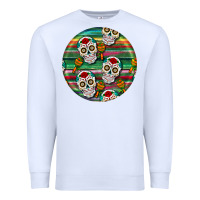 White hispanic heritage month round earrings 4 Premium Sweatshirt - BundleAndBundleShop