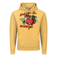 Vintage Mustard home for the holidays texas Vintage Hoodie - BarkalooDesign