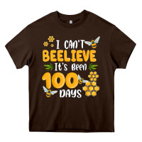 Chocolate Brown i cant beelieve its been 100 days Heavy Core Tee - MaliasSmallBusiness