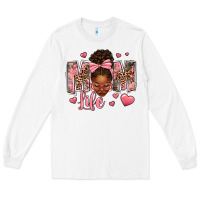 White Afro Messy Bun Mom Life Long Sleeve Tee - texasbilliewilder