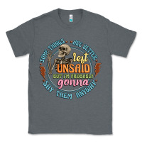Charcoal Heather some things are better left unsaid Classic Tee - Artiststas