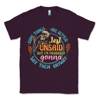 Plum some things are better left unsaid Classic Tee - Artiststas