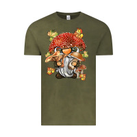 Vintage Olive mushroom gnome Vintage Tee - BarkalooDesign