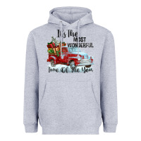 Heather Grey it's the most wonderful time of the year Heavyweight Hoodie - FaDigitalArtStudio
