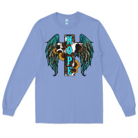 Colony Blue Western Wings Cross Hope Long Sleeve Tee - RanaPortraitStore