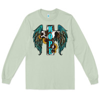Matcha Western Wings Cross Hope Long Sleeve Tee - RanaPortraitStore