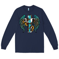 Navy Western Wings Cross Hope Long Sleeve Tee - RanaPortraitStore