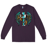 Plum Western Wings Cross Hope Long Sleeve Tee - RanaPortraitStore