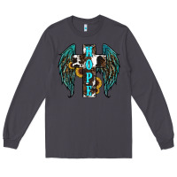 Smoke Western Wings Cross Hope Long Sleeve Tee - RanaPortraitStore