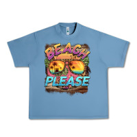 Pebble Blue becach please Urban Heavy Tee - BarkalooDesign
