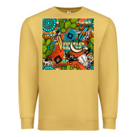 Western Cactus Aztec Seamless Pattern Premium Sweatshirt | Teevron