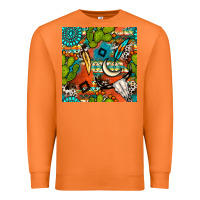 Carrot western cactus aztec seamless pattern Premium Sweatshirt - BundleAndBundleShop