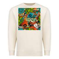 Sandshell western cactus aztec seamless pattern Premium Sweatshirt - BundleAndBundleShop