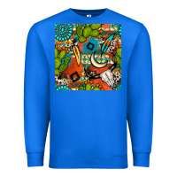 True Royal western cactus aztec seamless pattern Premium Sweatshirt - BundleAndBundleShop
