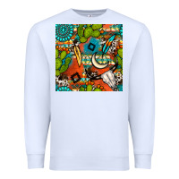 White western cactus aztec seamless pattern Premium Sweatshirt - BundleAndBundleShop