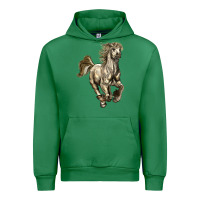 Emerald percheron horse Urban Hoodie - LillyAllenDesigns