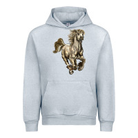 Heather Grey percheron horse Urban Hoodie - LillyAllenDesigns