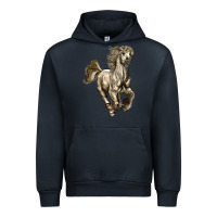 Navy percheron horse Urban Hoodie - LillyAllenDesigns