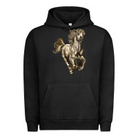 Pigment Black percheron horse Urban Hoodie - LillyAllenDesigns
