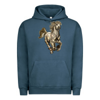 Pigment Midnight Navy percheron horse Urban Hoodie - LillyAllenDesigns