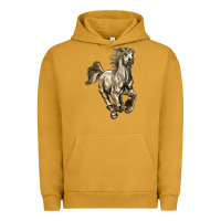 Pigment Peanut Butter percheron horse Urban Hoodie - LillyAllenDesigns