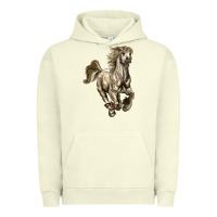 Pigment Pistachio percheron horse Urban Hoodie - LillyAllenDesigns