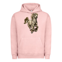 Pigment Salmon percheron horse Urban Hoodie - LillyAllenDesigns