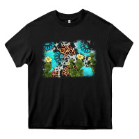 Black cactus gemstone background Heavy Core Tee - AdoDesignShop