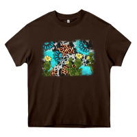 Chocolate Brown cactus gemstone background Heavy Core Tee - AdoDesignShop