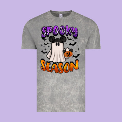 Spooky Season Vintage Tee Designed By Barkaloodesign